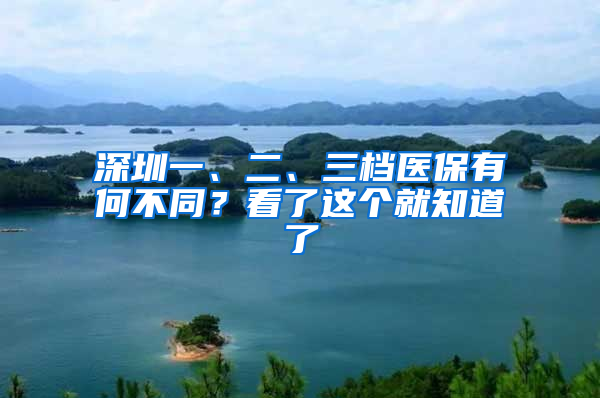 深圳一、二、三檔醫(yī)保有何不同？看了這個(gè)就知道了