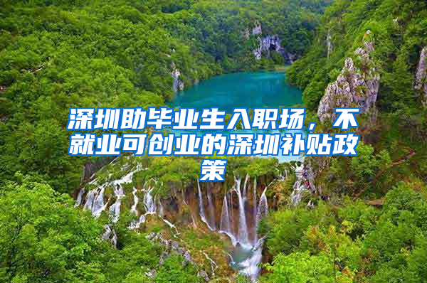 深圳助畢業(yè)生入職場(chǎng)，不就業(yè)可創(chuàng)業(yè)的深圳補(bǔ)貼政策