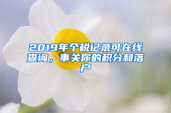 2019年個稅記錄可在線查詢，事關(guān)你的積分和落戶