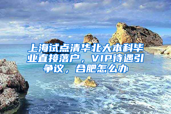 上海試點清華北大本科畢業(yè)直接落戶，VIP待遇引爭議，合肥怎么辦