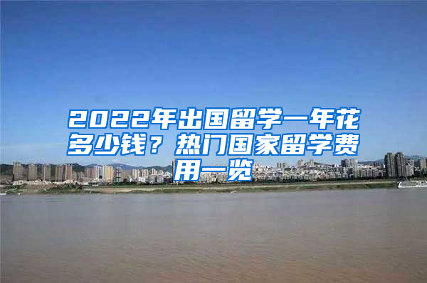 2022年出國留學(xué)一年花多少錢？熱門國家留學(xué)費(fèi)用一覽