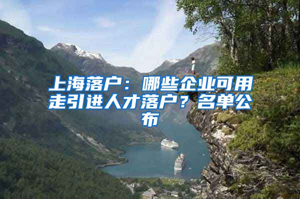 上海落戶：哪些企業(yè)可用走引進人才落戶？名單公布