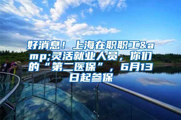 好消息！上海在職職工&靈活就業(yè)人員，你們的“第二醫(yī)?！?，6月13日起參保