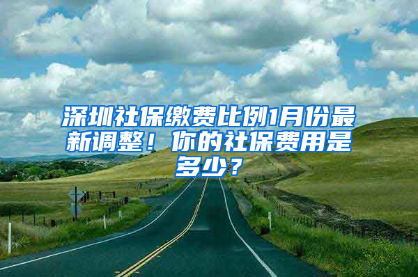 深圳社保繳費(fèi)比例1月份最新調(diào)整！你的社保費(fèi)用是多少？