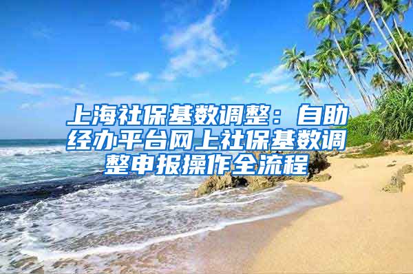 上海社?；鶖?shù)調(diào)整：自助經(jīng)辦平臺網(wǎng)上社?；鶖?shù)調(diào)整申報操作全流程