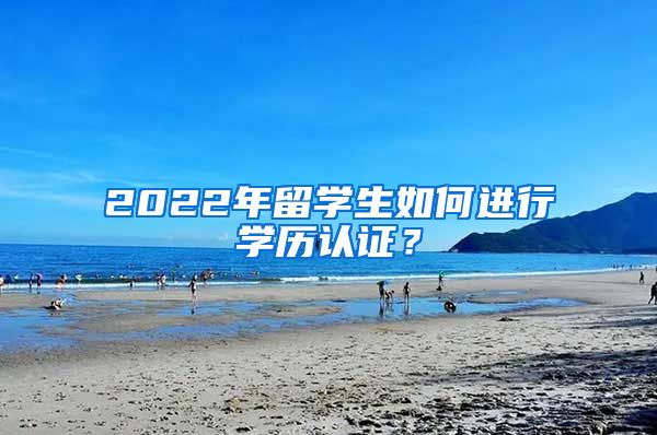 2022年留學(xué)生如何進(jìn)行學(xué)歷認(rèn)證？