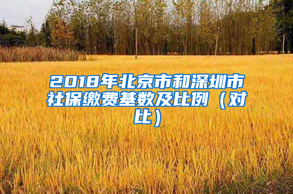 2018年北京市和深圳市社保繳費(fèi)基數(shù)及比例（對(duì)比）