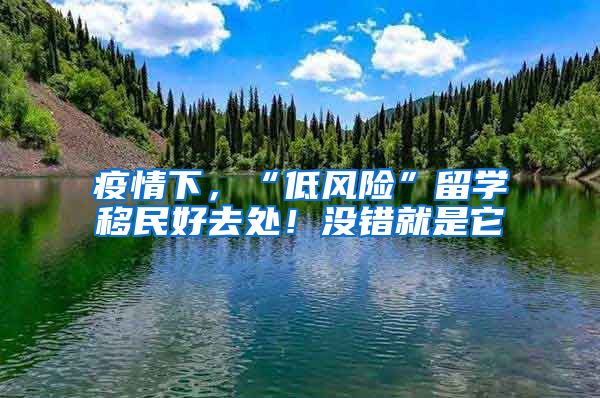 疫情下，“低風險”留學移民好去處！沒錯就是它