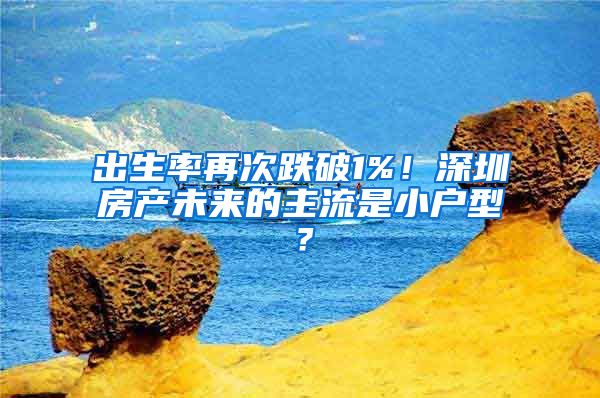 出生率再次跌破1%！深圳房產(chǎn)未來(lái)的主流是小戶型？