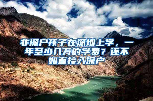 非深戶孩子在深圳上學(xué)，一年至少幾萬(wàn)的學(xué)費(fèi)？還不如直接入深戶