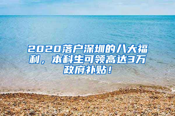 2020落戶深圳的八大福利，本科生可領(lǐng)高達(dá)3萬(wàn)政府補(bǔ)貼！