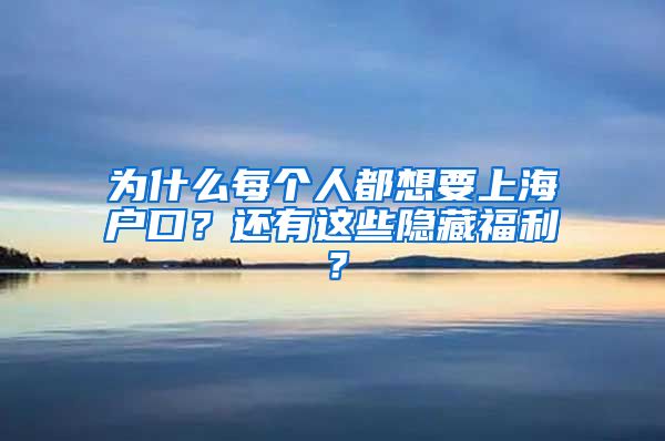 為什么每個(gè)人都想要上海戶口？還有這些隱藏福利？