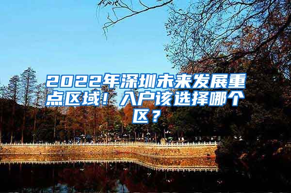 2022年深圳未來(lái)發(fā)展重點(diǎn)區(qū)域！入戶(hù)該選擇哪個(gè)區(qū)？