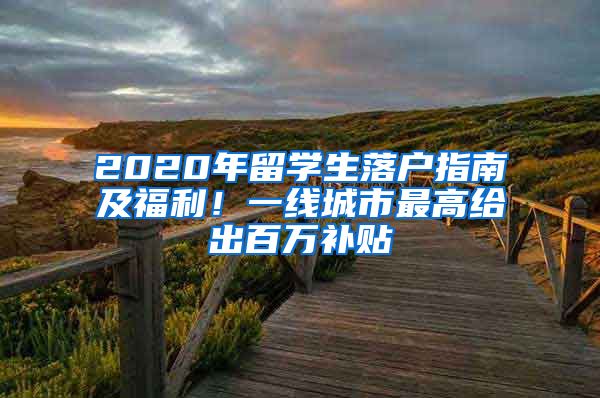 2020年留學(xué)生落戶指南及福利！一線城市最高給出百萬(wàn)補(bǔ)貼