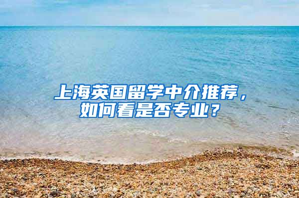 上海英國(guó)留學(xué)中介推薦，如何看是否專業(yè)？