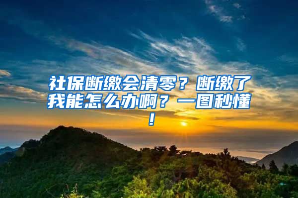 社保斷繳會清零？斷繳了我能怎么辦啊？一圖秒懂！