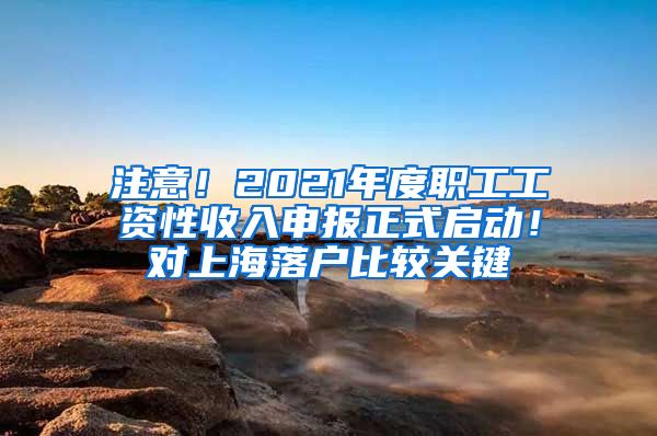 注意！2021年度職工工資性收入申報(bào)正式啟動(dòng)！對(duì)上海落戶比較關(guān)鍵