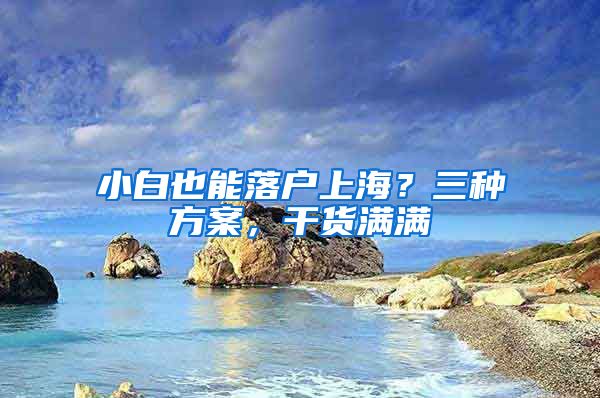 小白也能落戶上海？三種方案，干貨滿滿