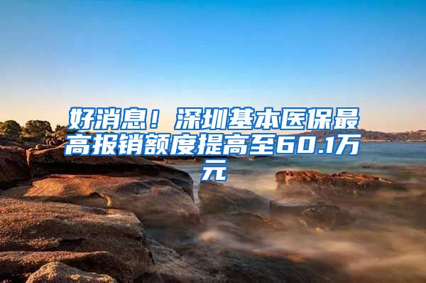 好消息！深圳基本醫(yī)保最高報(bào)銷額度提高至60.1萬(wàn)元