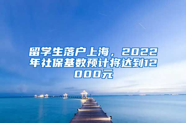 留學(xué)生落戶上海，2022年社保基數(shù)預(yù)計(jì)將達(dá)到12000元