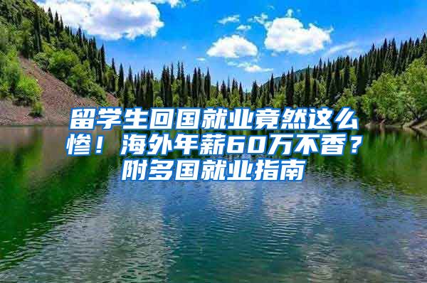 留學生回國就業(yè)竟然這么慘！海外年薪60萬不香？附多國就業(yè)指南