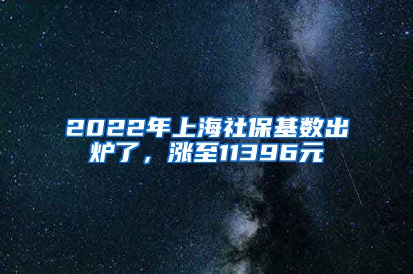 2022年上海社?；鶖?shù)出爐了，漲至11396元