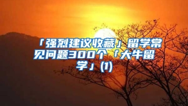 「強烈建議收藏」留學常見問題300個「大牛留學」(1)