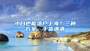 小白也能落戶上海？三種方案，干貨滿滿