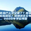 非深戶上學(xué)又難了？核查實(shí)際居?。可钲谶@區(qū)公布2020年學(xué)位預(yù)警