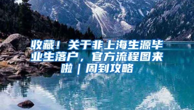 收藏！關(guān)于非上海生源畢業(yè)生落戶，官方流程圖來啦｜周到攻略