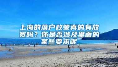 上海的落戶政策真的有放寬嗎？你是否涉及里面的某些要求呢