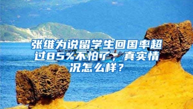 張維為說留學(xué)生回國率超過85%不怕了，真實情況怎么樣？