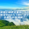 深圳公租房又來啦！60㎡低至800元／月，這個區(qū)的人開始沸騰了