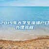 2019年大學(xué)生深圳戶口辦理流程