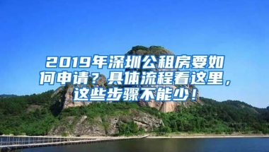 2019年深圳公租房要如何申請(qǐng)？具體流程看這里，這些步驟不能少！