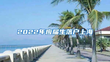 2022年應(yīng)屆生落戶上海