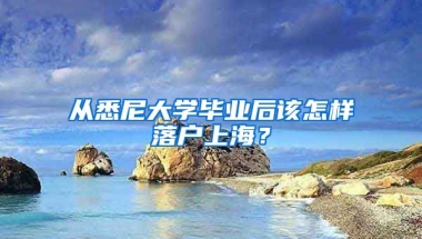 從悉尼大學畢業(yè)后該怎樣落戶上海？