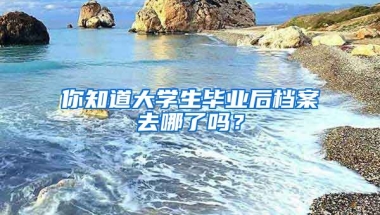 你知道大學(xué)生畢業(yè)后檔案去哪了嗎？