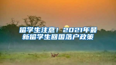 留學(xué)生注意！2021年最新留學(xué)生回國落戶政策