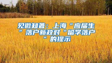 見微知著：上?！皯獙蒙甭鋺粜抡Α傲魧W落戶”的提示