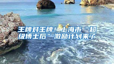 王牌對王牌！上海市“超級博士后”激勵(lì)計(jì)劃來了