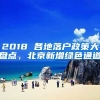 2018 各地落戶政策大盤點，北京新增綠色通道