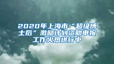 2020年上海市“超級(jí)博士后”激勵(lì)計(jì)劃資助申報(bào)工作火熱進(jìn)行中