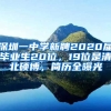 深圳一中學(xué)新聘2020屆畢業(yè)生20位，19位是清北碩博，簡(jiǎn)歷全曝光