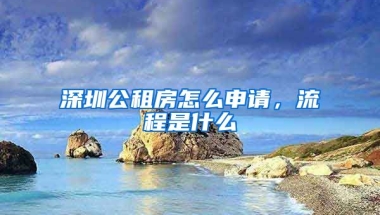 深圳公租房怎么申請(qǐng)，流程是什么