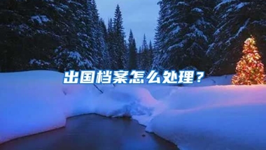 出國檔案怎么處理？