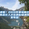 速看！2019年度福田區(qū)高層次人才住房配租通告發(fā)布啦