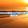 2019深圳入戶(hù)積分表詳細(xì)拆解