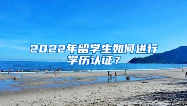 2022年留學(xué)生如何進(jìn)行學(xué)歷認(rèn)證？