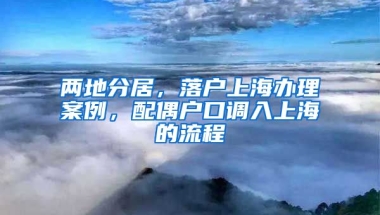 兩地分居，落戶上海辦理案例，配偶戶口調(diào)入上海的流程